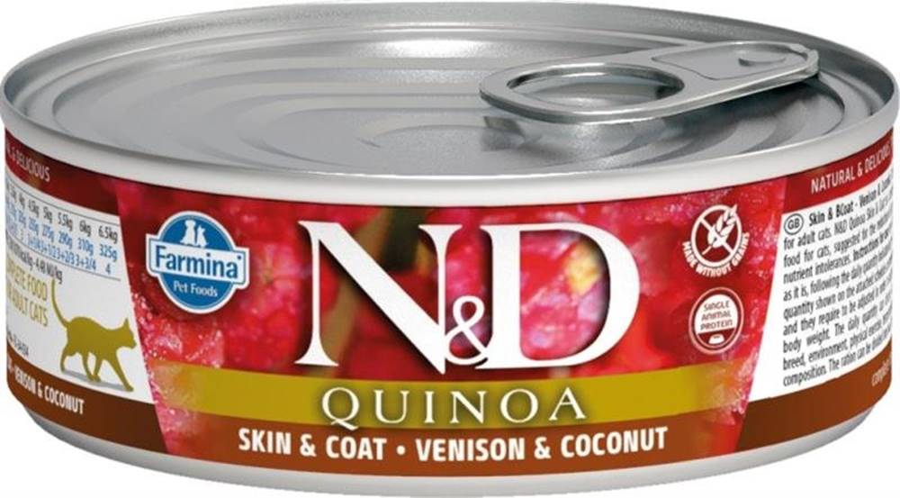 N&D  N & D CAT quinoa Adult Venison & Coconut 80g značky N&D